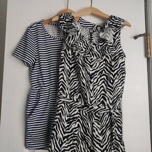 Two Emma & Ella short leggy romper, size 6